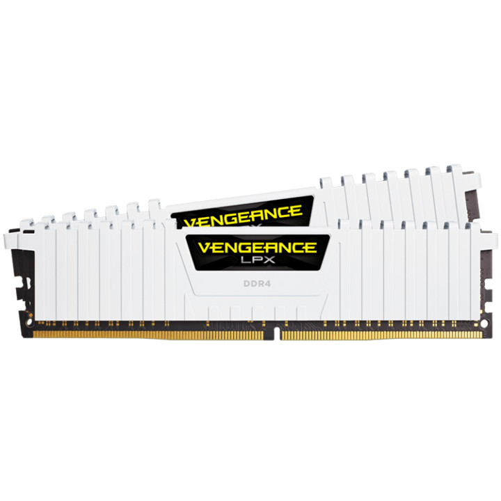 RAM памет Corsair 16GB (2 x 8GB) 3200MHz Vengeance LPX бял - CMK16GX4M2B3200C16W