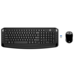 Безжичен комплект  клавиатура и мишка HP 300 EURO