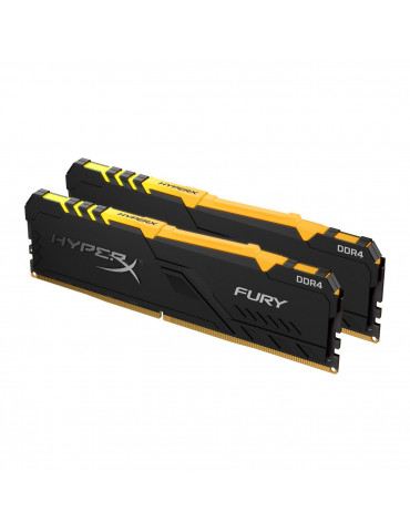 RAM памет Kingston HyperX Fury RGB 16GB(2x8GB) DDR4 3200MHz - HX432C16FB3AK2/16