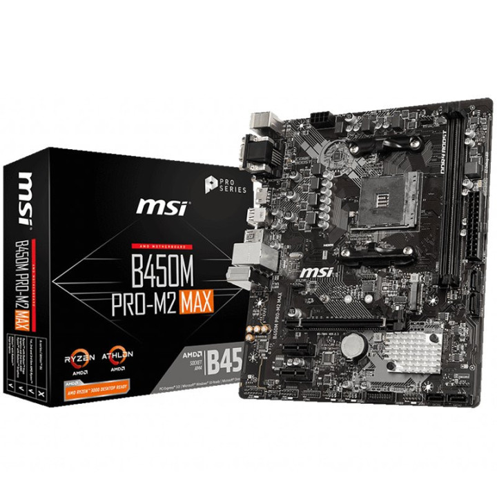 Дънна платка MSI B450M PRO-M2 MAX