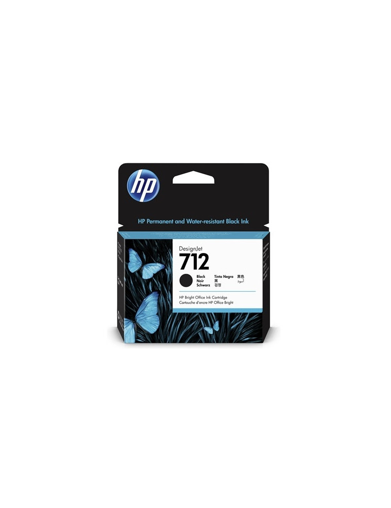 HP 712 80ml Black Ink Cartridge