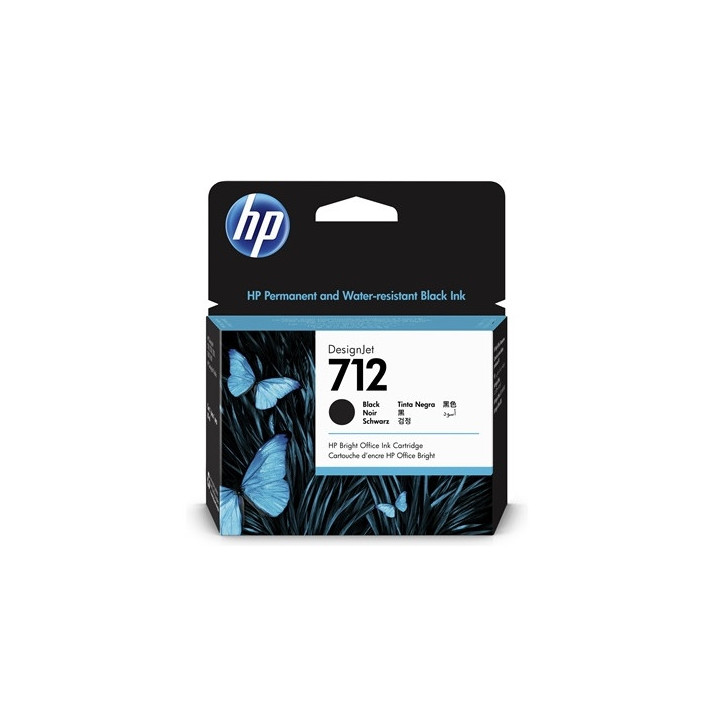 HP 712 80ml Black Ink Cartridge