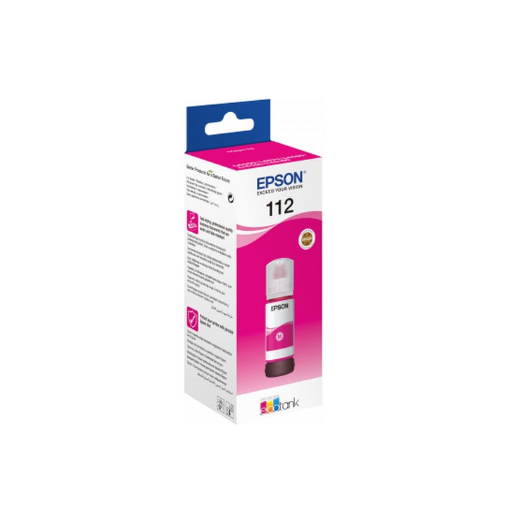 Epson 112 EcoTank Pigment Magenta ink bottle