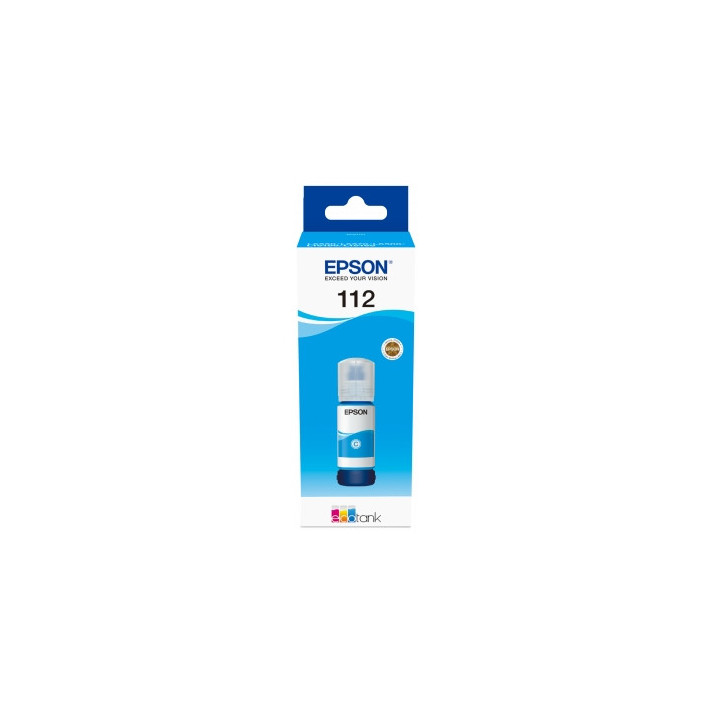 Epson 112 EcoTank Pigment Cyan ink bottle