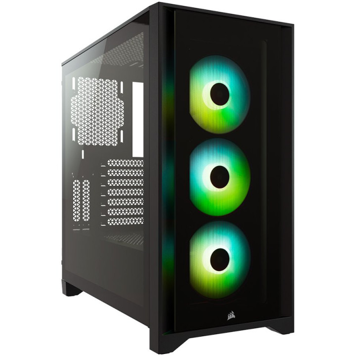 Кутия за компютър Corsair iCUE 4000X RGB TG Black - CC-9011204-WW