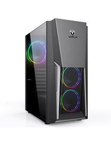 Геймърски компютър Powered by Asus с процесор Intel i3-10100F, GTX 1650 4GB, 16GB RAM, 240GB SSD Подарък Asus TUF пад