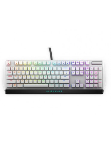 Механична геймърска клавиатура Alienware 510K Low-profile RGB - AW510K (Lunar Light)