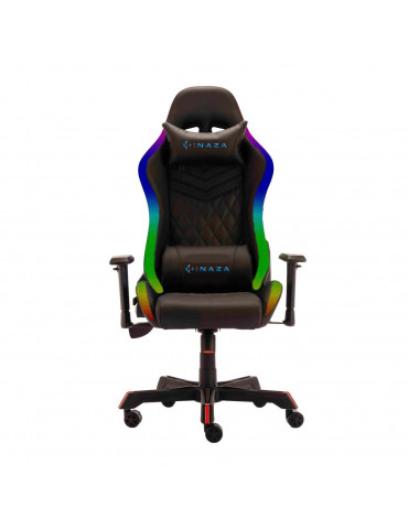 RGB геймърски стол Inaza Rainbow RBW01-BK