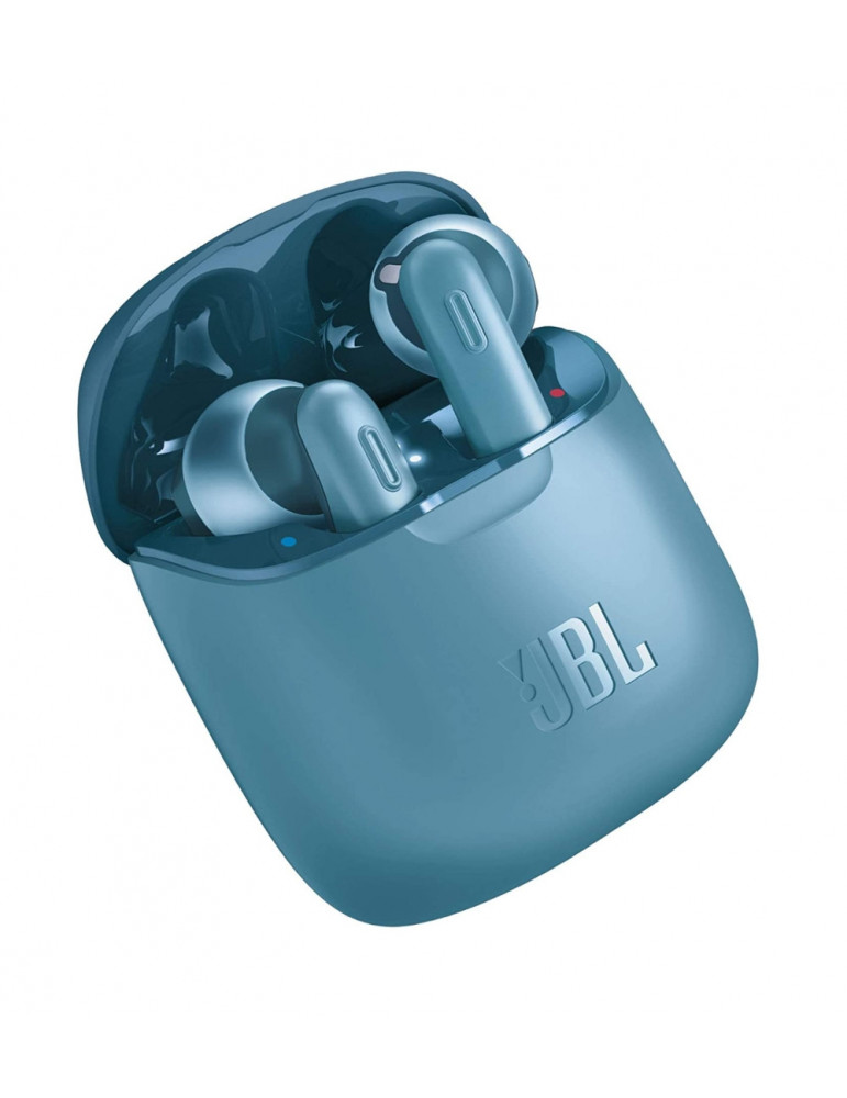 Безжични слушалки тапи JBL T220TWS син