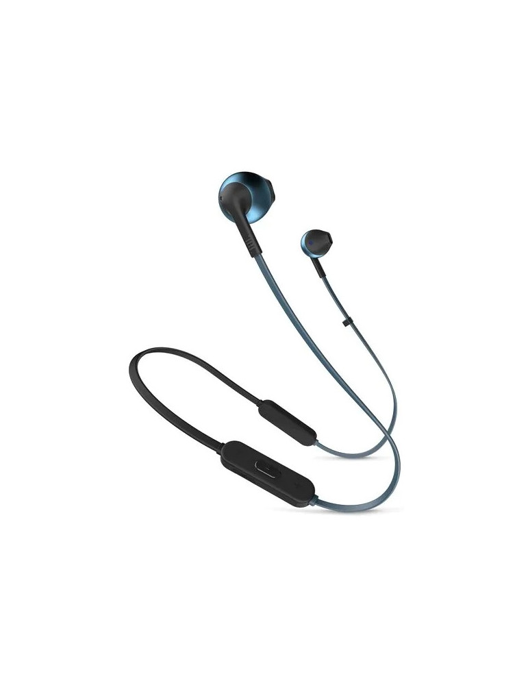 Безжични слушалки тапи JBL T205BT син