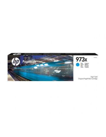 HP 973X High Yield Cyan Original PageWide Cartridge