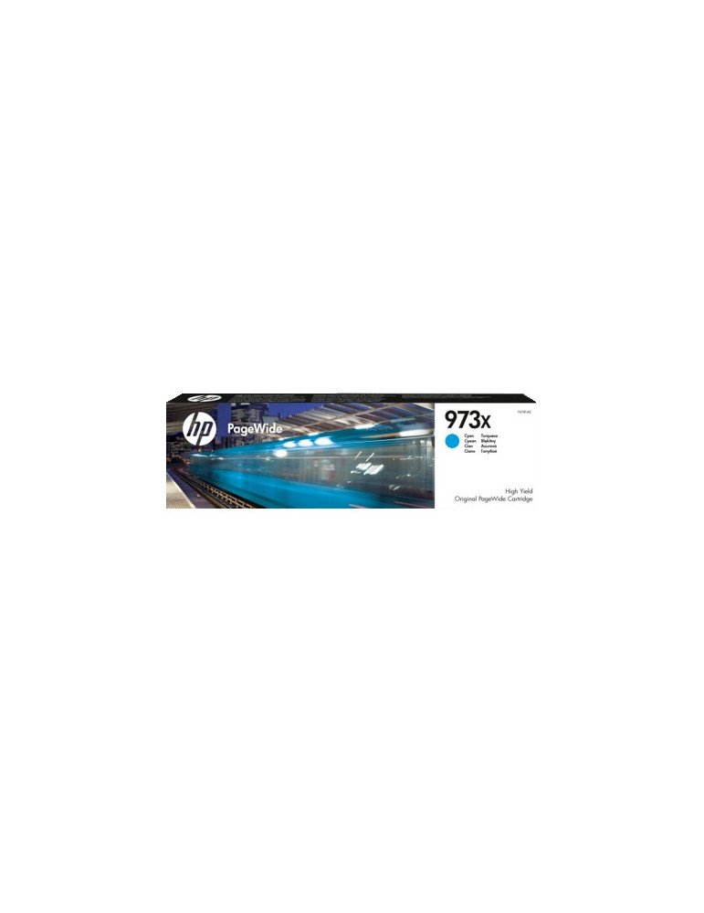 HP 973X High Yield Cyan Original PageWide Cartridge