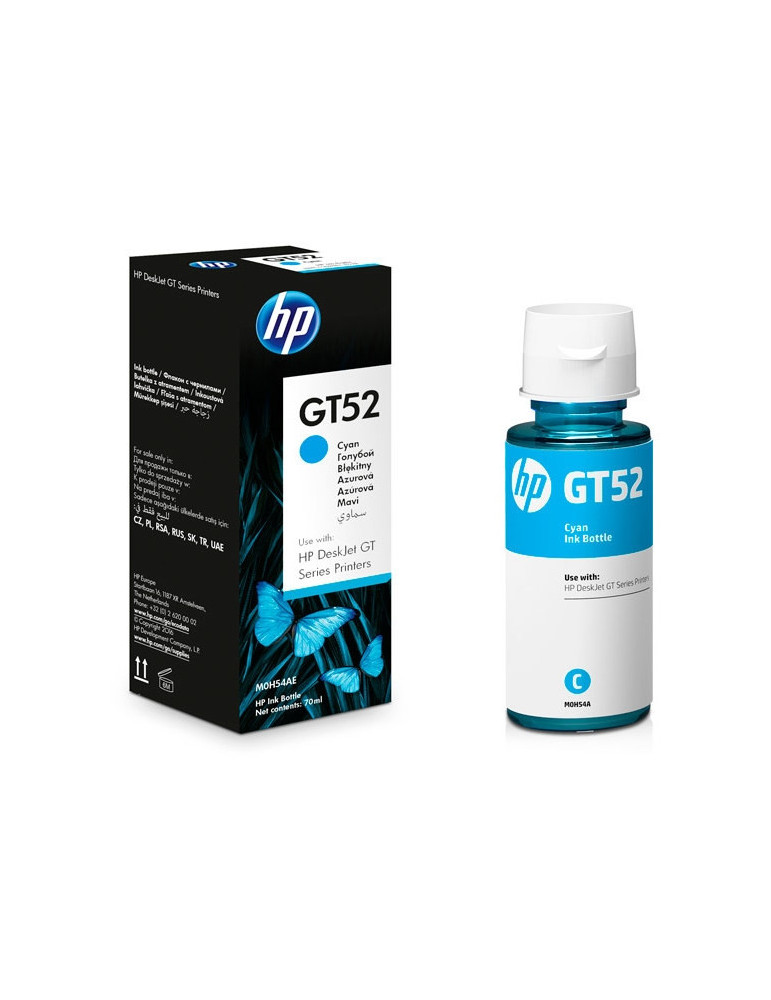 HP GT52 Cyan Original Ink Bottle