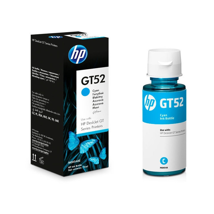 HP GT52 Cyan Original Ink Bottle