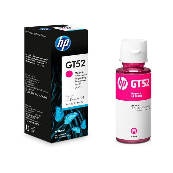 HP GT52 Magenta Original Ink Bottle