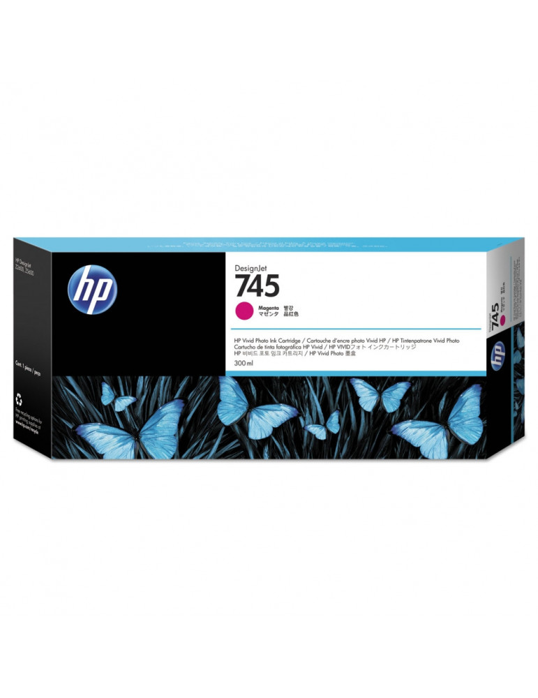 HP 745 300-ml Magenta Ink Cartridge