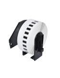 Makki съвместими етикети Brother DK-22214 - White Continuous Length Paper Tape 12mm x 30.48m, Black on White - MK-DK-22214