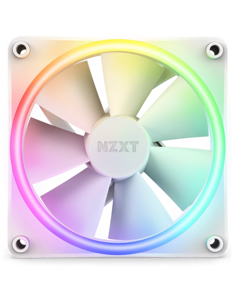 Вентилатор NZXT F120 RGB Duo, Бял - RF-D12SF-W1