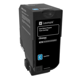 Lexmark Cyan Return Programme Toner Cartridge