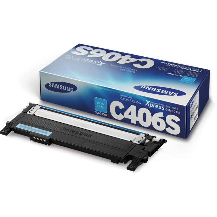 Samsung CLT-C406S Cyan Toner Cartridge