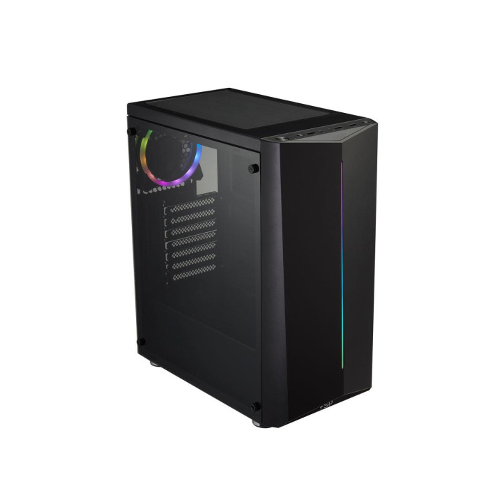 Кутия за компютър Fortron CMT151 TG ARGB, Черен