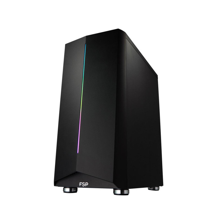 Кутия за компютър Fortron CMT151 TG ARGB, Черен