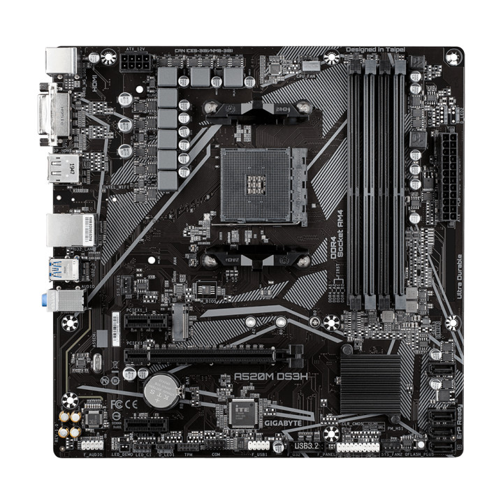 Дънна платка Gigabyte A520M-DS3H