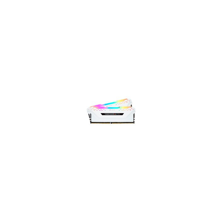 RAM памет Corsair 16GB(2x8GB) 3200MHz Vengeance RGB PRO White - CMW16GX4M2C3200C16W