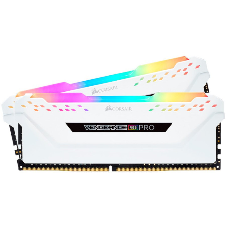 RAM памет Corsair 16GB(2x8GB) 3200MHz Vengeance RGB PRO White - CMW16GX4M2C3200C16W
