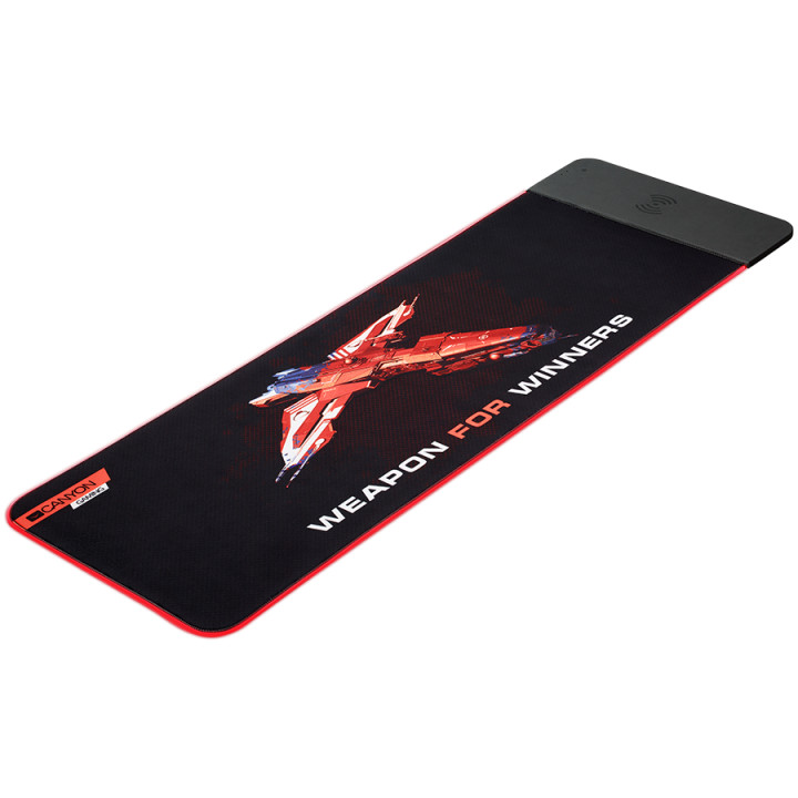 Геймърски пад за мишка Canyon RGB CND-CMPW7, wireless charger