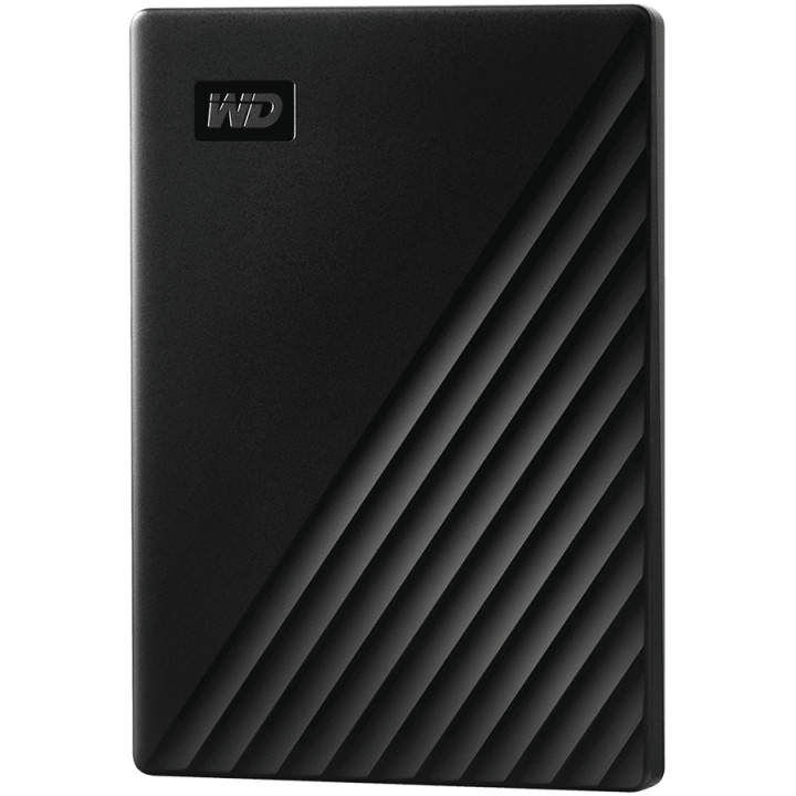 Външен хард диск WD  My Passport 1TB USB 3.2, черен - WDBYVG0010BBK-WESN