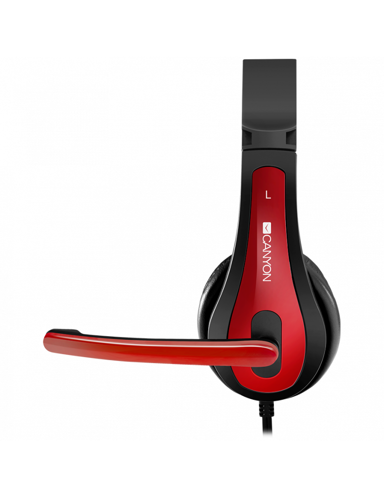 Слушалки Canyon CNS-CHSC1BR, Black-red