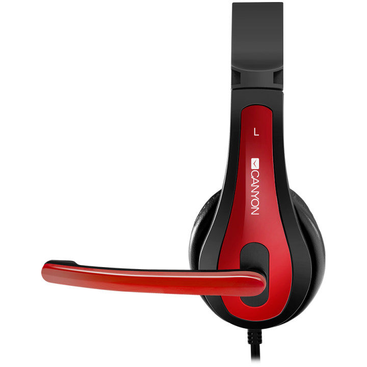 Слушалки Canyon CNS-CHSC1BR, Black-red