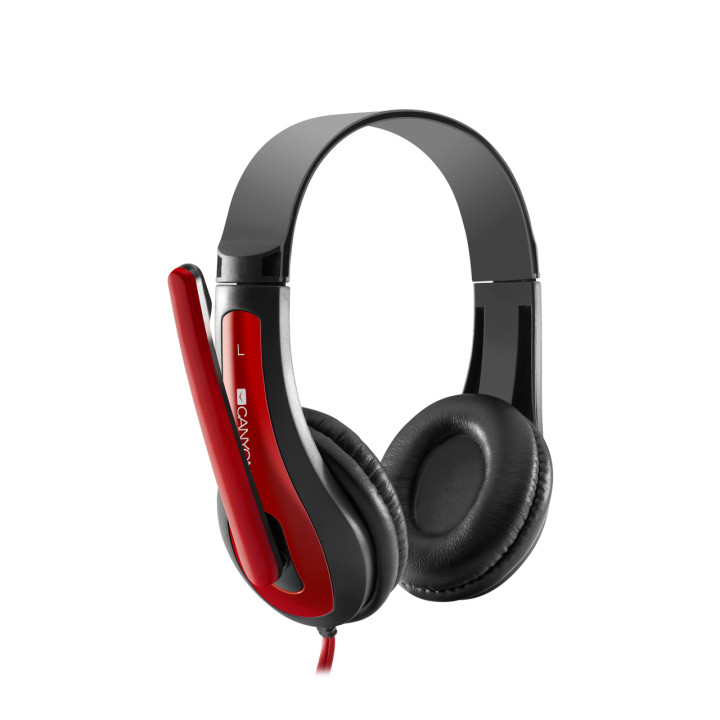 Слушалки Canyon CNS-CHSC1BR, Black-red