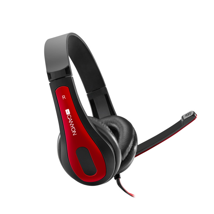 Слушалки Canyon CNS-CHSC1BR, Black-red