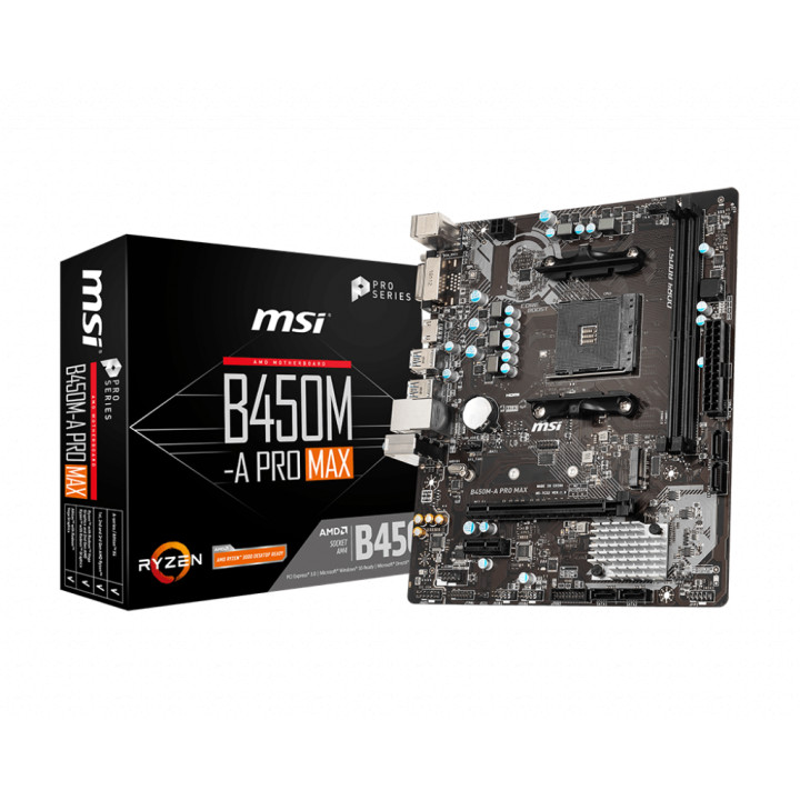 Дънна платка MSI B450M-A PRO MAX - 911-7C52-002