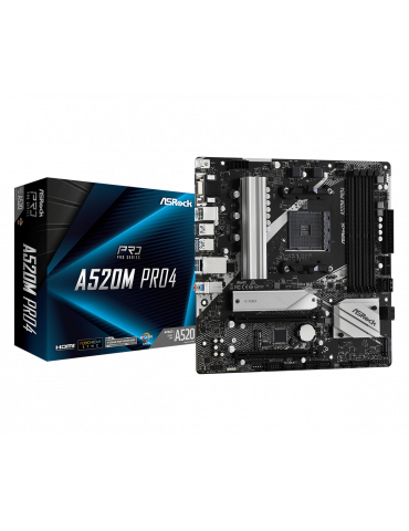 Дънна платка AsRock A520M PRO4