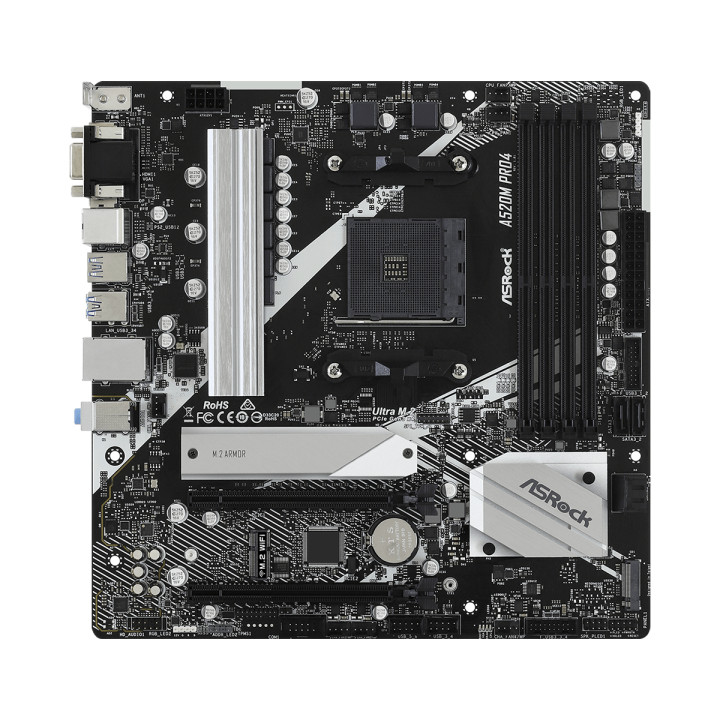 Дънна платка AsRock A520M PRO4