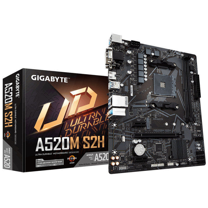 Дънна платка Gigabyte A520M S2H
