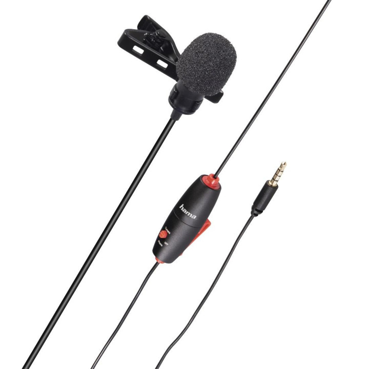 Микрофон за ревер HAMA-04634 Smart, 3.5мм, Черен