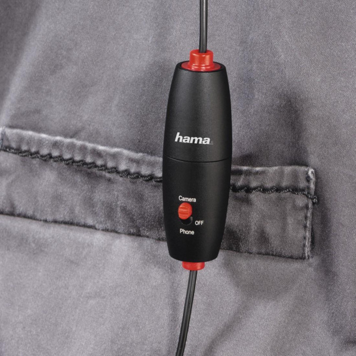 Микрофон за ревер HAMA-04634 Smart, 3.5мм, Черен