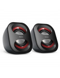 Колонки HAMA Sonic Mobil 183, 173131, 2.0, Черен/Червен