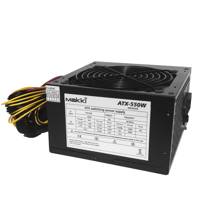 Захранване Makki 550W PFC Version 2 - MAKKI-ATX-550V2