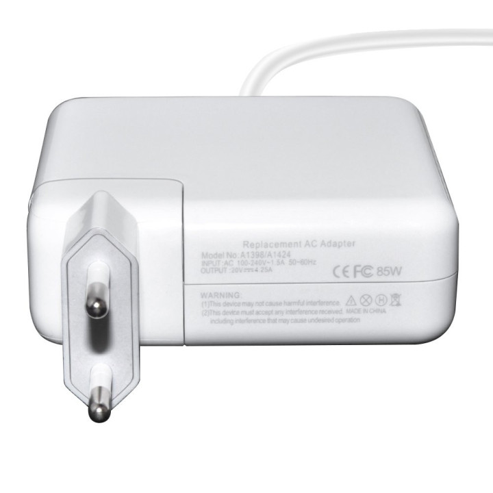 Зарядно за лаптоп заместител Makki Apple - 20V 4.25A 85W T tip G2 MagSafe2 - MAKKI-NA-AP-35