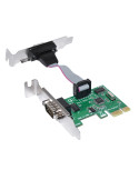 Нископрофилна карта Makki Low Profile PCI-E card to 2 x Serial port - MAKKI-PCIE-SERIAL-LP