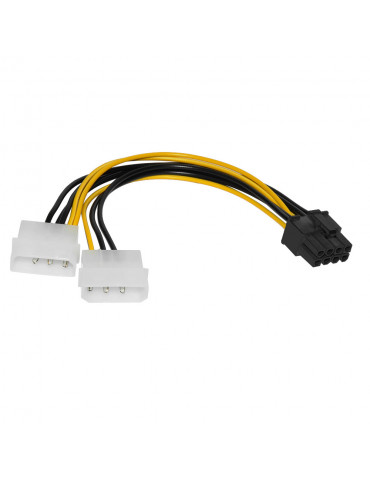 Адаптер Makki 2xMolex to 8pin PCI-E VGA - MAKKI-CE317-0.15m