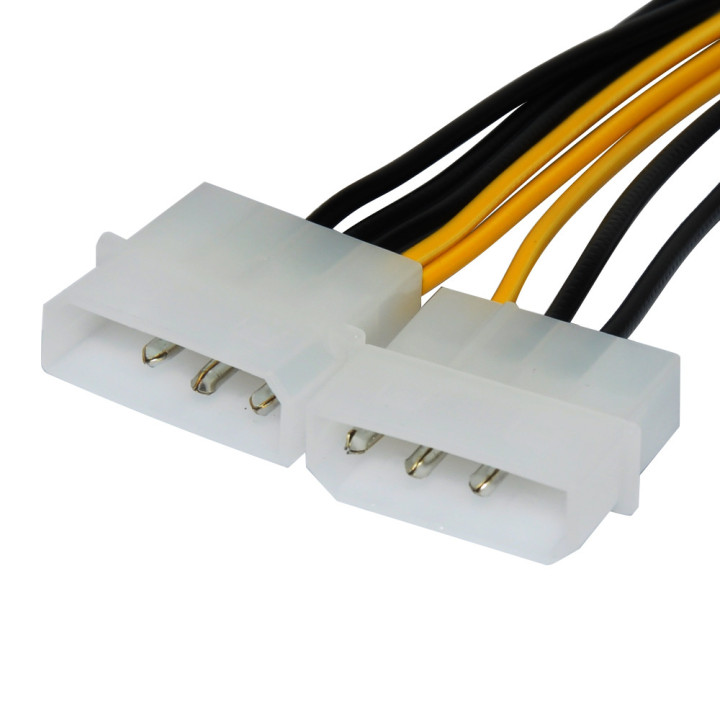 Адаптер Makki 2xMolex to 8pin PCI-E VGA - MAKKI-CE317-0.15m