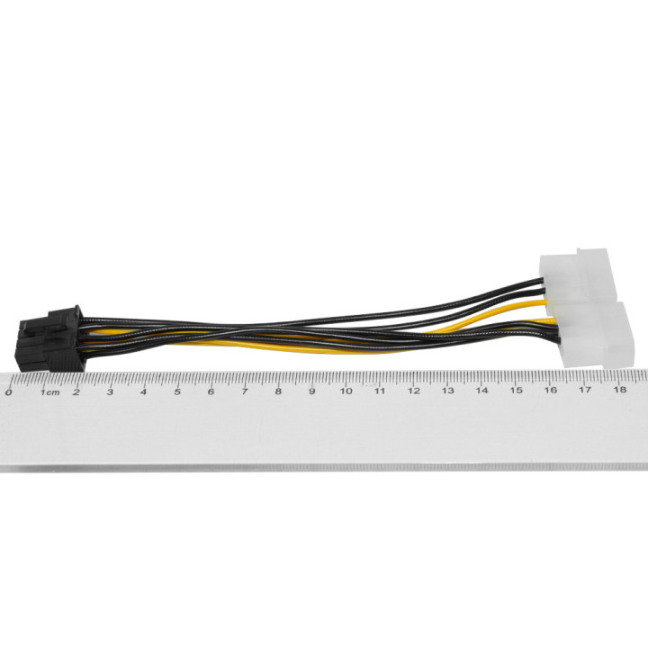 Адаптер Makki 2xMolex to 8pin PCI-E VGA - MAKKI-CE317-0.15m