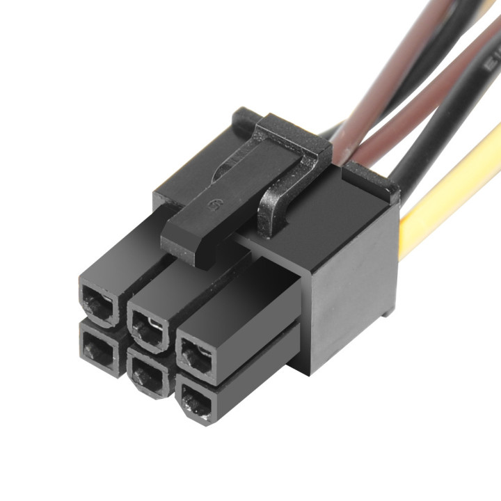 Адаптер Makki 2xMolex to 6pin PCI-E VGA - MAKKI-CE313-0.15m