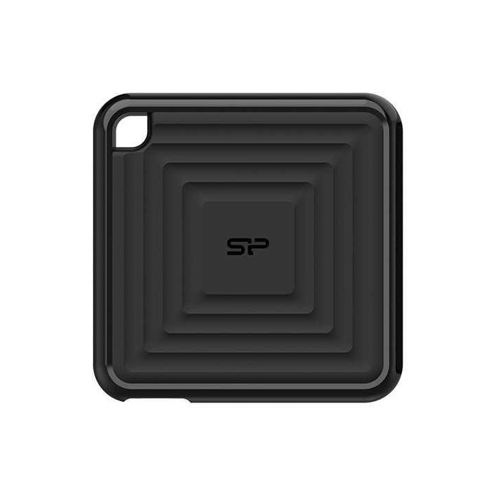 Външен SSD диск Silicon Power PC60, 1TB, USB 3.2 Gen2 Type-C, Черен - SP010TBPSDPC60CK